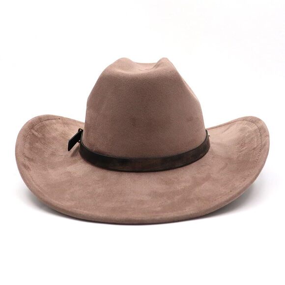 3365 Western Suede Cowboy Hat For Women Men Wide Brim Classic Cowgirl main image 8